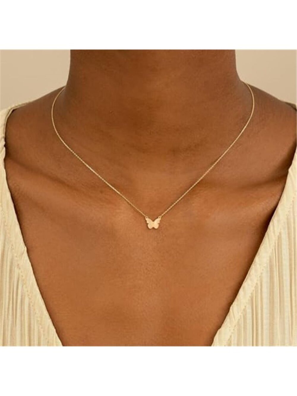 Women's 14K Gold Plated Dainty Charm Necklace